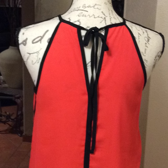 Orange polyester top - Picture 4 of 4